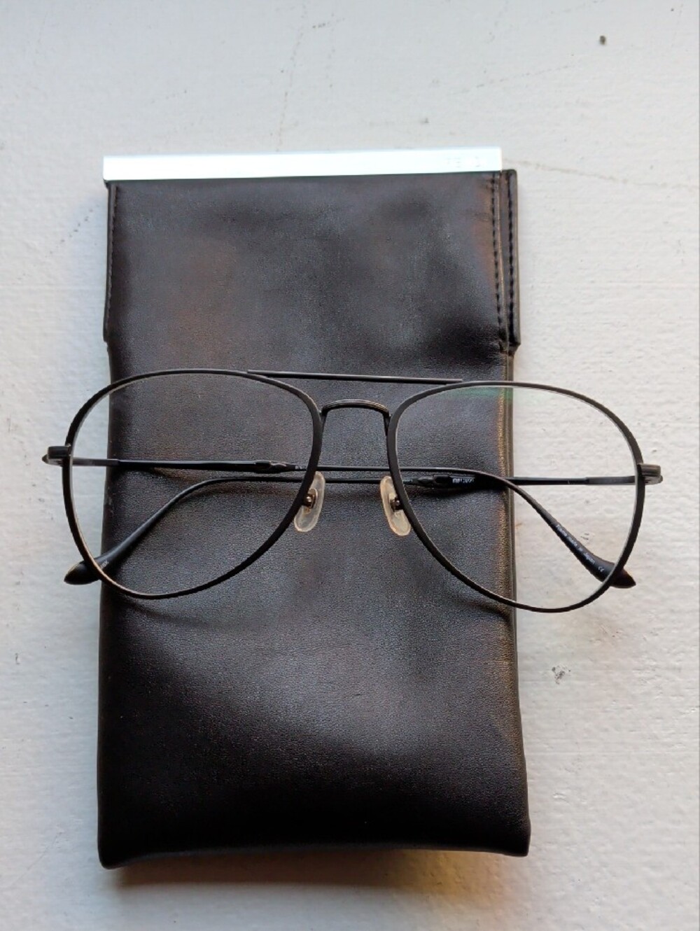 Classic Black Aviator Men’s Eyewear Frames With Clear Lens